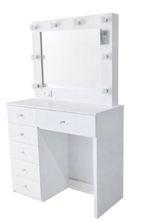 Vanity Compacto Estilo Camerino (6 Gavetas)