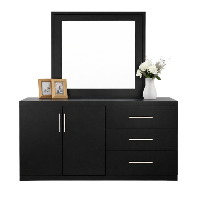 Vanity Classic Black (10 Gavetas con Puerta)