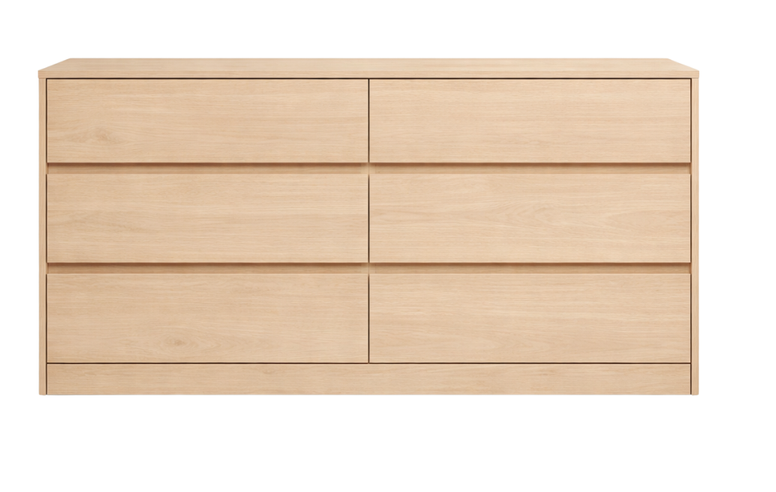 Gavetero Horizontal Minimalista Lineal (6 Gavetas)